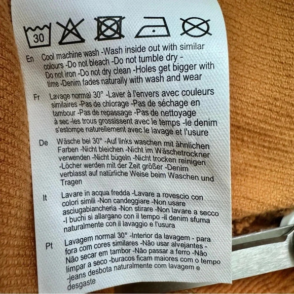 ROLLA’S EASTCOAST CROP FLARE High Rise Flare in Tan Corduroy Size 32 - Picture 13 of 14